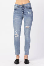 Load image into Gallery viewer, Judy Blue High Waist Minimal Destroy Skinny Jeans
