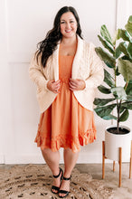 Load image into Gallery viewer, Suzanna Apricot Smocked Dress With Eyelet Detail Flutter Sleeve
