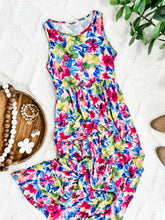 Load image into Gallery viewer, Lana Maxi Dress With Pockets In Bright Neon Floral
